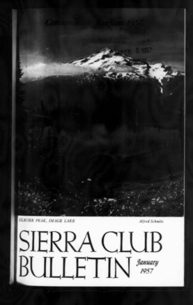 Sierra Club Bulletin 1957 Vol 42 No 1 January cover
